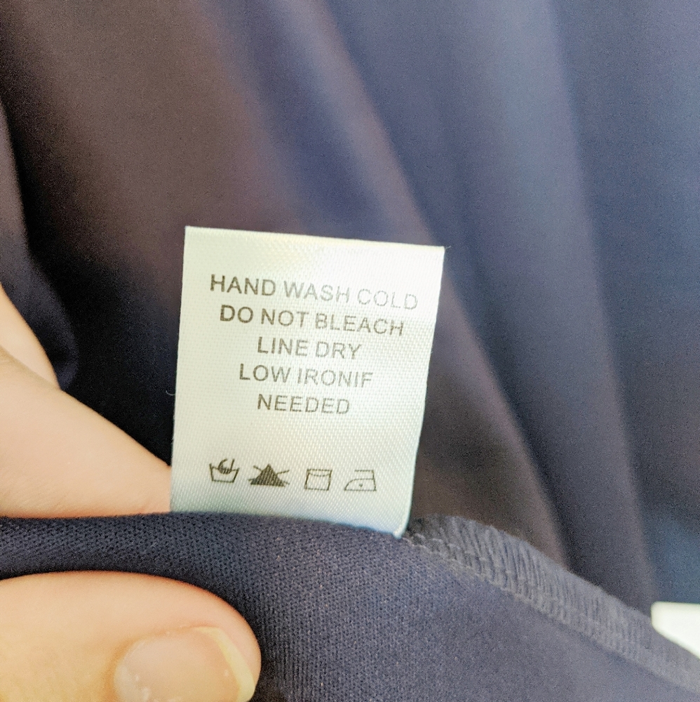 Altar'd State Navy black lace flair dress medium - Picture 7 of 7